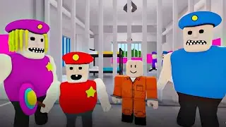 Buff Police Family Prison Run Escape! (OBBY) Roblox Gameplay Part 02
