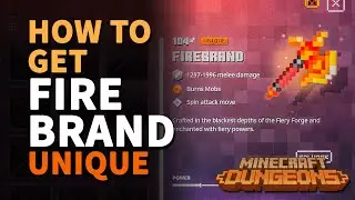 Where to get Firebrand Minecraft Dungeons Unique Axe