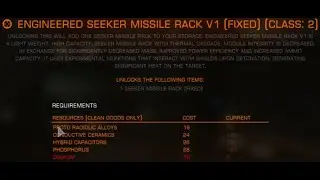 Elite Dangerous | Tech Broker | Module Review | Engineered Seeker Missile Rack V1