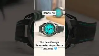 Hands-On: The new Omega Seamaster Aqua-Terra Turquoise with ceramic bezels 🩵 #fratello #watches