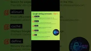 Google Dorking Commands - Part 1 #cybersecurity #networking #shorts