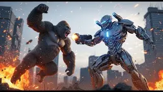 Final Battle: King Kong vs. the Super Sentinel Robot - Primal Power vs Tech