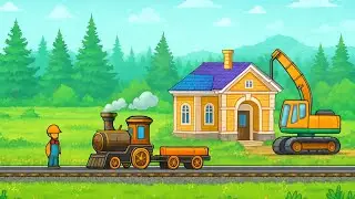 Train Track Builder Simulator - City Construction JCB Game 3D - Android Gameplay