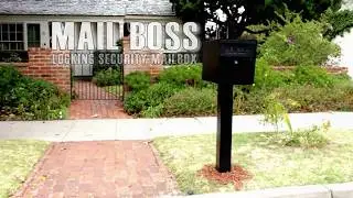 The original Mail Boss curbside mailbox &ndash; ultimate security and protection against mail-ID theft.