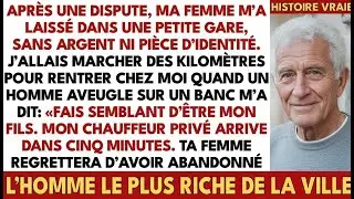 Ma Femme M’a Laissé À La Gare Puis Un Aveugle M’a Murmuré Fais Semblant D’être Mon
