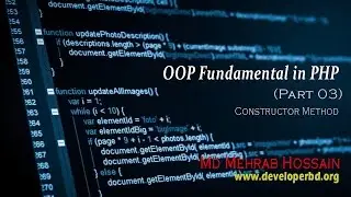 Module 03 : OOP PHP (constructor method )