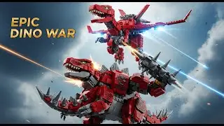 LEGO Dino Battle: Bronto Jet vs Stego Smasher! 🦖✈️ Funny Ending