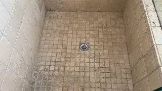 3 Travertine Showers Deep Cleaning and Sealing!