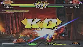 Capcom vs SNK 2 Sagat Arcade Mode
