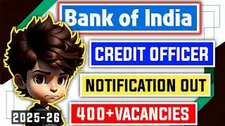 📢 BOI Credit Officer 2025 Full Notification OUT 😱
