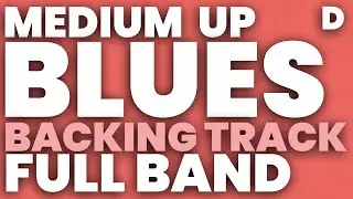Blues in D Jazz Backing Track Swing 180 bpm Brushes - FULL BAND