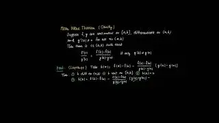M 11 01 Cauchy's Mean Value Theorem