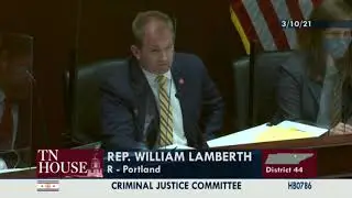 Rep. William Lamberth discussing HB786 