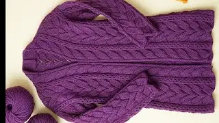 Latest Ladies cardigan knitting design 