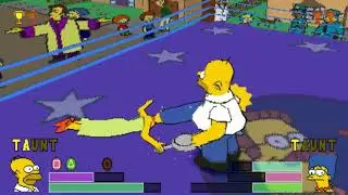 The Simpsons Wrestling - Homer vs Marge