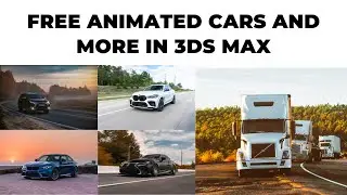 Free Animated Cars, trees, and more in 3ds max | Architectural Projects |@zna_studio