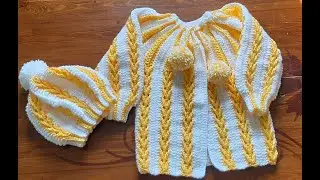 جاكيت كروشيه بغرزة السهم لجميع الأعمار الجاكيت اللى طلبتوه #crochet #جاكيت_كروشيه #كروشيه