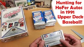 Hunting for HoF Autos in 1991 Upper Deck Baseball!