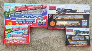 2 Big  train vs 2 mini train toy Unboxing and testing, indian train toy