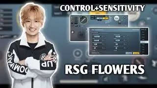 RSG FLOWERS CONTROL CODE AND SENSITIVITY CODE BGMI 4 FINGER LAYOUT STAR RAJ BGMI