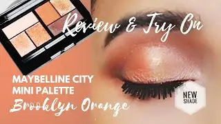 Новый оттенок: Maybelline City Mini Palette: Brooklyn Orange: Обзор: Примерка: Hand Swatch