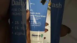 derma co kojic acid face wash #glowingskin #skincareroutine