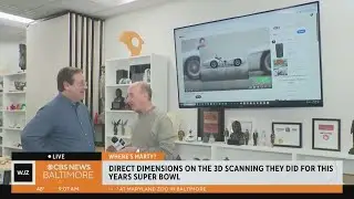 Where's Marty? With a local 3D scanning company that worked for the Super Bowl