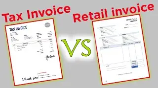 Difference between tax invoice and retail invoice