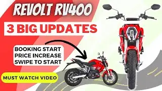 Revolt Swipe To Start Launching | Revolt RV400 New Price Update | Revolt Booking Start #revoltrv400