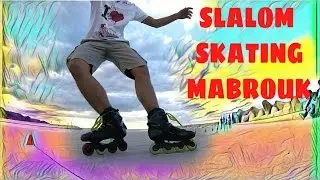 ROLLER Pesaro :Freestyle slalom skating  Mabrouk slalom level 1 - Vinci Ta Channel -