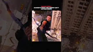 HAWKEYE SHOOT THE ARROW CAN'T ANYONE MISS 🥶#marvel #viralvideo #shorts