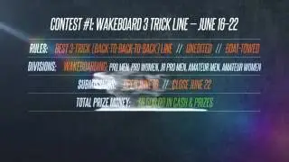 Contest #1: Wakeboard 3 Trick Line