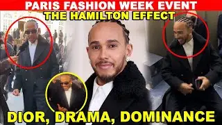 Sir Lewis Hamilton at Dior today: A Runway Power Play - Lights up Paris Fashion Week event