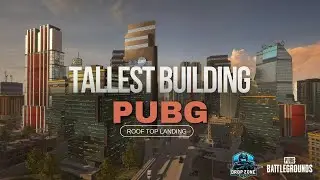 Epic Rooftop Landing on PUBG's Tallest Building | Base Jump | Tesla Model X