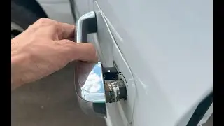Door lock cylinder removal and closeout 2018-2020 F150