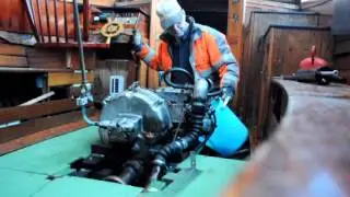 Vinterkonservering av motor Mv Alida 2013