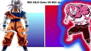 MUI SSJ4 Goku VS MUI Jiren | Power Levels