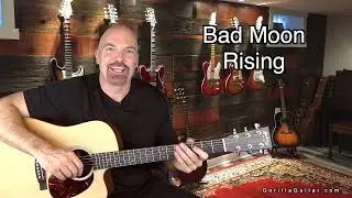Song   Bad Moon Rising   Guitar Studio 3 Background   HD 1080p