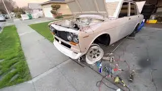 Fender mirrors, airdam, and sss longchamps. Datsun 510