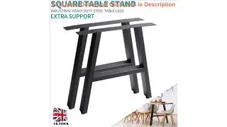 Slide Geometric Square Table Legs Trapezium X Shape Industrial Design Wide Steel Table Legs For Din