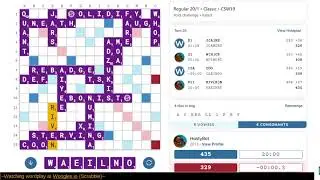HastyBot match on Woogles.io