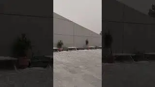 Islamabad mein baraf bari | gaarion k sheeshe toot gaye #islamabad #hailstorm #pakistan #viralvideo