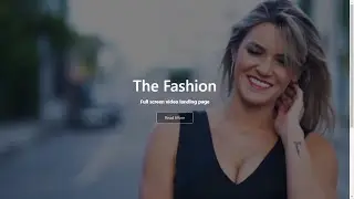 Responsive Full Screen Video Landing Page || Html Css