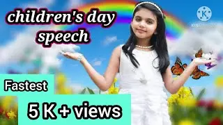 Children's day Speech in English|Children's day Speech2020|14th Nov Speech|Bal Divas