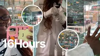 16-Hour Shift as a Pharmacy Assistant |Raw + Real Day in my Life