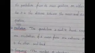 amplitude, oscillation,frequency, time period|physics