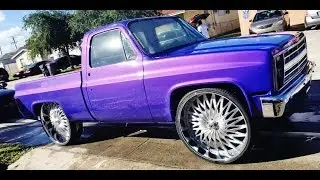 AceWhips.NET- Meech's Candy Lavender Chevy Shortbed Truck on 30's Asantis