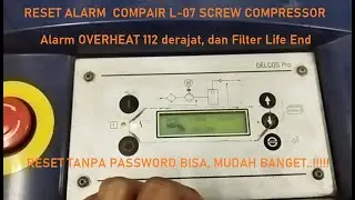 Сервисный винтовой компрессор Compair L-07, сигнализация перегрева
