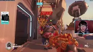 HARBLEU HAMMOND + ROADHOG GAMEPLAY OVERWATCH SEASON 25 TOP 500