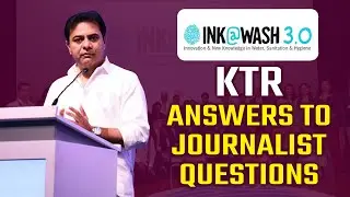 Minister KTR Answers To Journalists Questions | Ink@Wash 3.0 Event | AR Entertainments News |